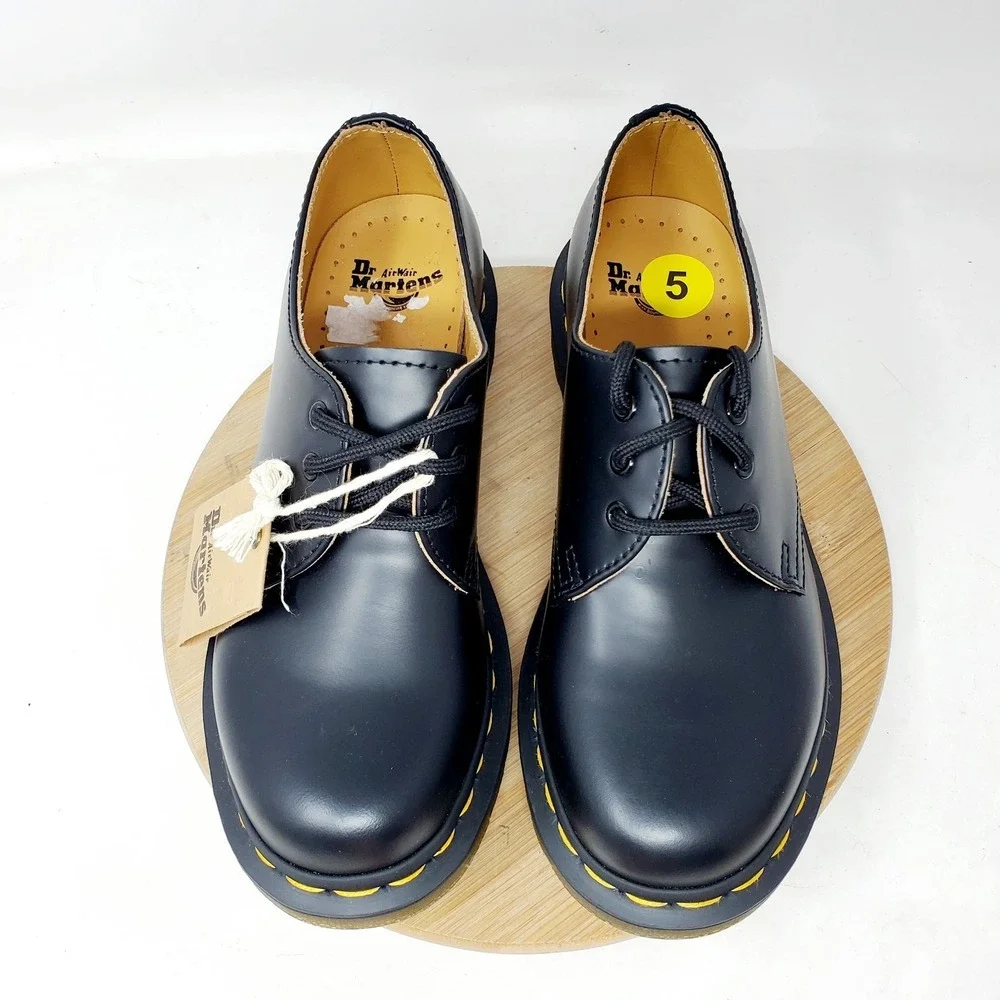 Dr Martens Shoes Womens‎ 5 Black Leather Oxford Punk Goth Creeper 11837